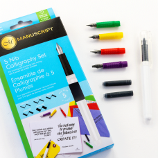 Набор для каллиграфии 5 Nib Calligraphy Set (5 пера, 2 картриджа) Manuscript