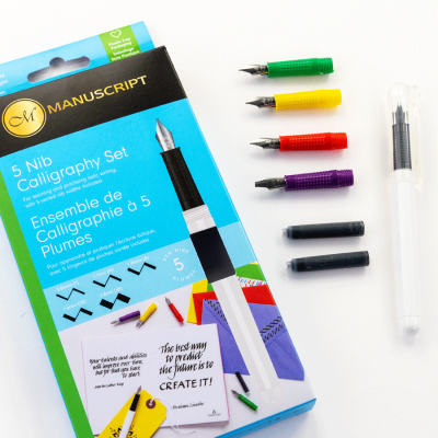Набор для каллиграфии 5 Nib Calligraphy Set (5 пера, 2 картриджа) Manuscript