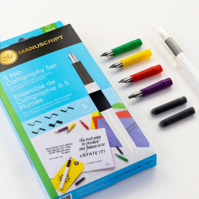 Набор для каллиграфии 5 Nib Calligraphy Set (5 пера, 2 картриджа) Manuscript