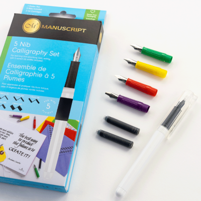 Набор для каллиграфии 5 Nib Calligraphy Set (5 пера, 2 картриджа) Manuscript