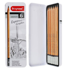 Набор графитных карандашей Cleos 6 шт, мет, упаковка, Cretacolor