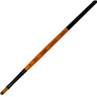 Пензель Синтетика овальна, FLAME 1368FR, №0, коротка ручка ROSA 1368FR0 