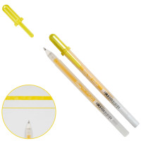 Ручка гелевая, GLAZE 3D-ROLLER, Желтый, Sakura