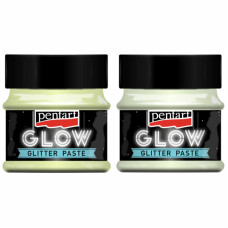 Паста с глиттерами Glow in the dark, Голубое сияние, 50 мл, Pentart