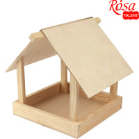 Кормушка для птиц 5, фанера, сосна, 20х20х23см, ROSA TALENT (286205)