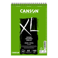 Альбом для рисунка XL, А5 (14,8*21 см), 160 г/м2, 30л, белый цвет, Canson