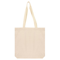 Сумка из хлопка с дном 38х35х7, ручка 70 см, небеленый хлопок 220 г,м, ROSA Talent 2801527