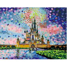 Набір картина за номерами стандарт, "Disney Castle", 35х45 см, ROSA START (N00013471)