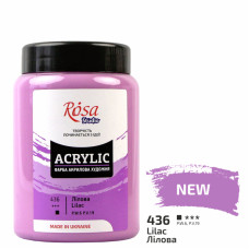 Фарба акрилова, Лілова, 400 мл, ROSA Studio (322419436)