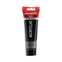 Краска акриловая AMSTERDAM, (702) Сажа газовая, 120 мл, Royal Talens