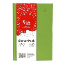 Блокнот A5 (14,8*21см), 100г/м, 96л., фісташковий, ROSA Studio