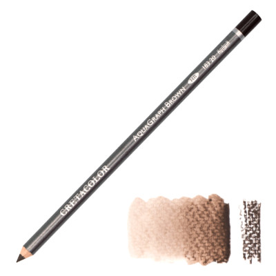 Олівець графітний, водорозчинний, AQUA GRAPH, коричневий, НВ, Cretacolor (183 20)