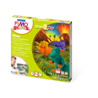 Набір пластики Fimo kids Діно, 4 кольори по 42г