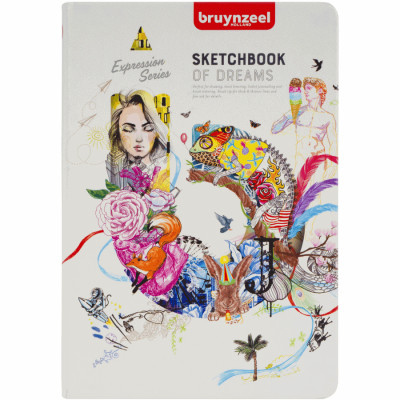 Блокнот Sketch/Notebook, 140 г/м2, 14,8х21 см, 80 л, білий, Bruynzeel (60399005)