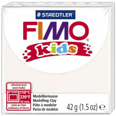 Пластика Fimo kids, Белая, 42г, Fimo