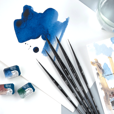 Пензель Білка кругла, DEEP 198, № 4, к.р. ROSA