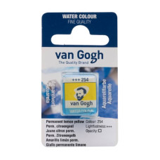 Краска акварельная Van Gogh 254 Перм, лимонный светлый кювета Royal Talens