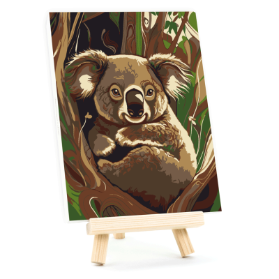 Набор картина по номерам Коала, 15x20 см, с мольбертом ROSA START Набор картина по номерам Коала, 15x20 см, с мольбертом ROSA START