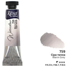 Краска акварельная, Серая теплая, туба, 10 мл, ROSA Gallery (3211759)