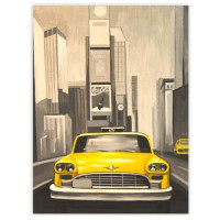 Полотно на картоні з контуром, Міста "Нью-Йорк", 30*40, бавовна, акрил, ROSA START