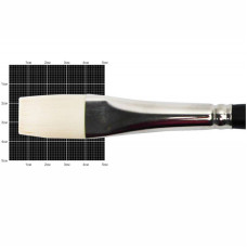 Кисть Синтетика плоская удлиненная, Milk 1108F, №10, короткая ручка KOLOS