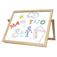 Мольберт настольний, магнітний (крейда+маркер), 30x40см, сосна, ROSA Studio