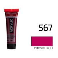 Краска акриловая AMSTERDAM, (567) Перм, красно-фиолетовый, 20 мл, Royal Talens