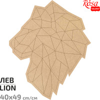Основа для декорування панно-мозаїка Лев 1, МДФ, 40х49 см, ROSA TALENT (487514)
