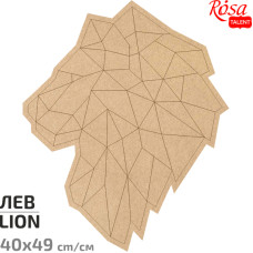 Основа для декорирования панно-мозаика Лев 1, МДФ, 40х49 см, ROSA TALENT (487514)