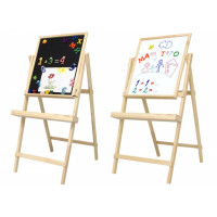 Мольберт-хлопушка, магнитный (мел + маркер), 40х50 см, сосна, в упаковке, ROSA Studio