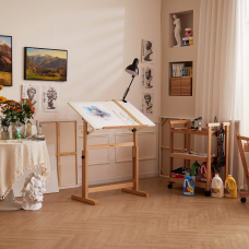 Стол для художника деревянный 90x60x84см, с регулируемой высотой (6063) MEEDEN