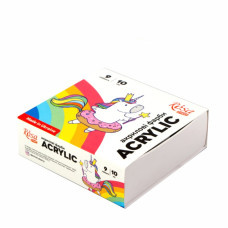 Набор акриловых красок Unicorn 9x10 мл, ROSA START 322111005