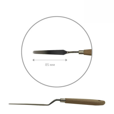 Мастихин ROSA Studio 11907 прямоугольный, длина 8,5 см, ст,код1023