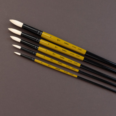 Пензель Щетина кругла, AMBER 2306R, №2, д.р. ROSA