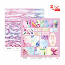 Бумага для скрапбукинга Floral Poem 20, двусторонняя, 30,48х30,48 см, 200 г м2, ROSA TALENT