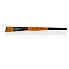 Кисть Синтетика угловая, FLAME 1368А, №18, кор ручка ROSA 1368А18