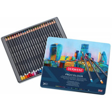 Набір кольорових олівців Procolour, 24кол. метал. Derwent