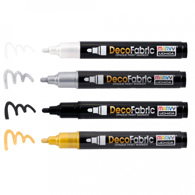 Маркер по ткани Белый, односторонний, 223, DecoFabric, Marvy (22300000)