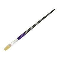 Пензель Щетина плоска, 401 № 9, довга ручка ROSA Studio