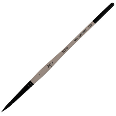 Пензель Мікс білка кругла, FLOW 138, № 4, к.р. ROSA