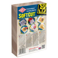 Набір блоків для гравюри, 150х100х3,0 мм, 10 шт. в упак., 3.0/SC2, SOFTCUT CARVING BLOCKS, ESSDEE