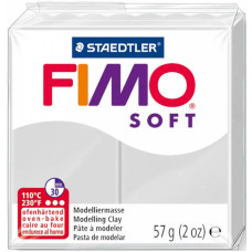 Пластика м'яка Fimo Soft, Сіра, 57 г