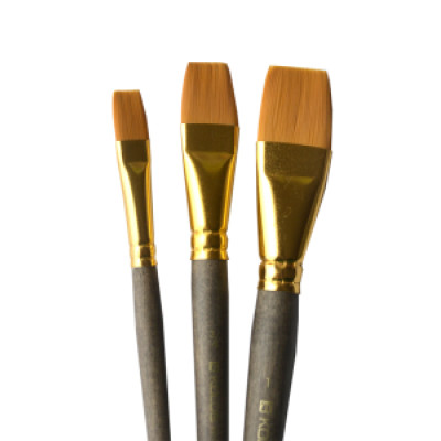 Набір пензлів 7064, синтетика плос, 3 шт, KOLOS