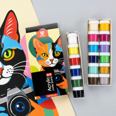 Набор акриловых красок ColorCat матовый 18x10мл Arteo