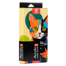 Набор акриловых красок ColorCat матовый 18x10мл Arteo