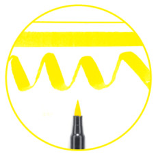 Маркер-кисточка акварельные KOI, Желтый (3), Sakura