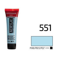 Краска акриловая AMSTERDAM, (551) Небесно-голубой светлый, 20 мл, Royal Talens