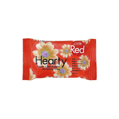 Пластика самозастывающая Hearty, Красная, 50 г, Padico