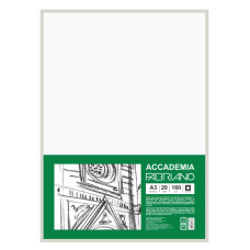 Папір для рисунку Accademia, пакет, А3 29,7х42 см 20арк, дрібне зерно, 160г/м2, Fabriano 169212001 