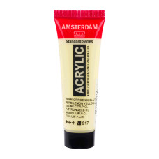 Краска акриловая AMSTERDAM, (217) Перм. Желтый лимонный светлый, 20 мл, Royal Talens
